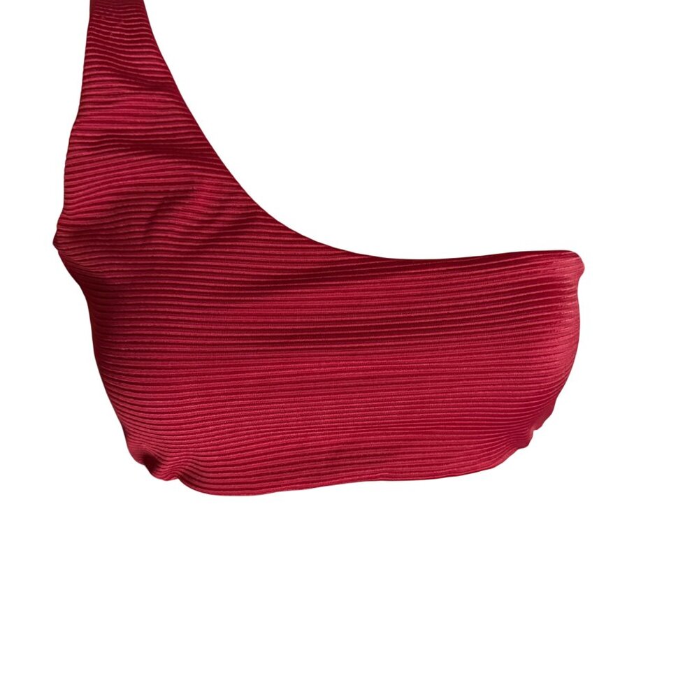 TJ Swim Red One-Shoulder Bikini Set Size - Picture 2 of 5